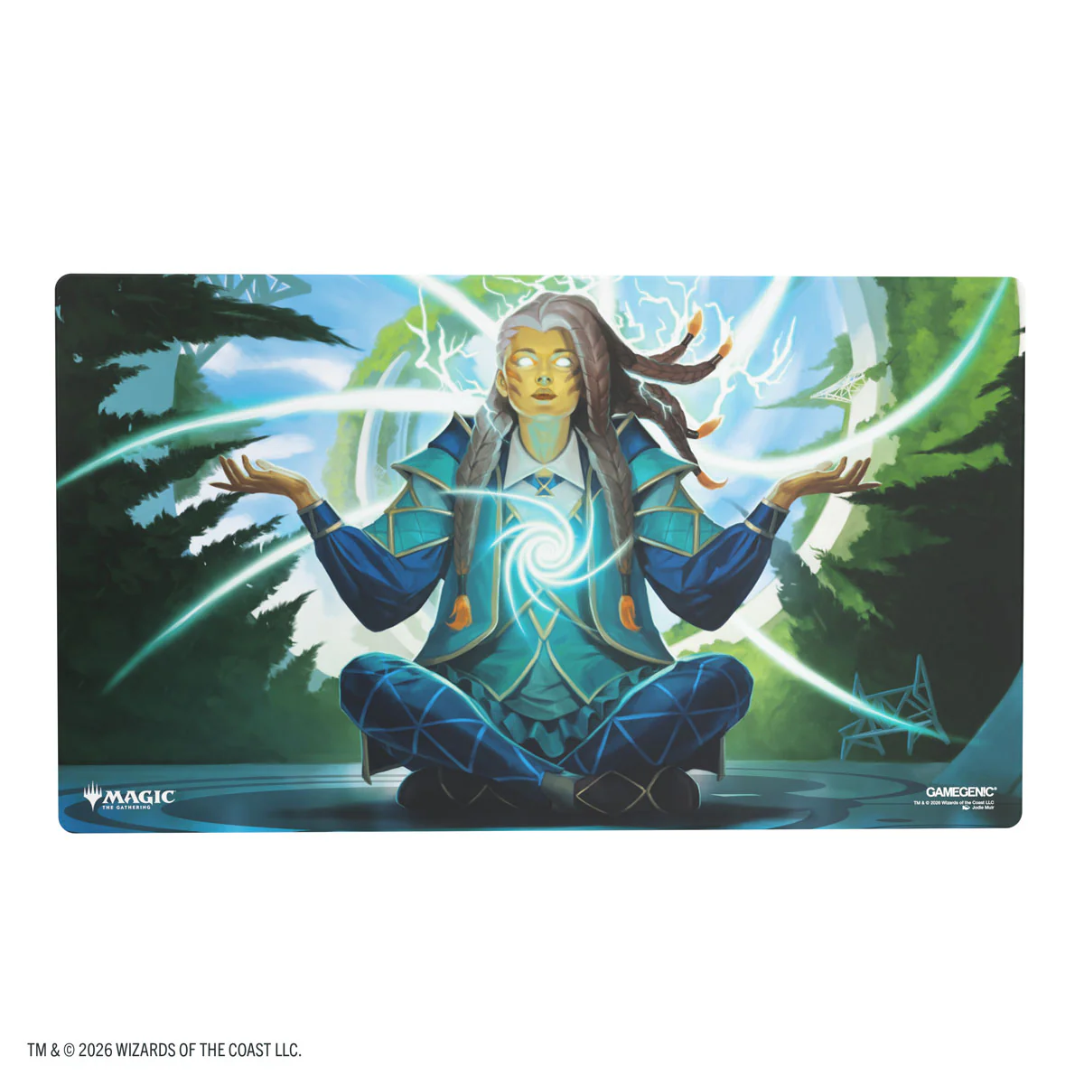 Playmat: Magic The Gathering - Secrets of Strixhaven - Tam Observant Sequencer - Image 2