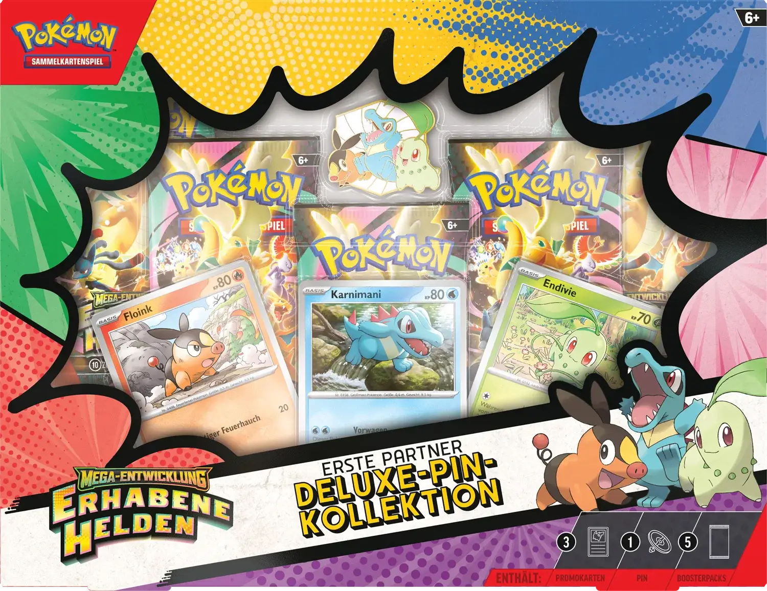 Pokémon TCG: Mega Evolution - Erhabene Helden - Deluxe Pin Collection (DE)
