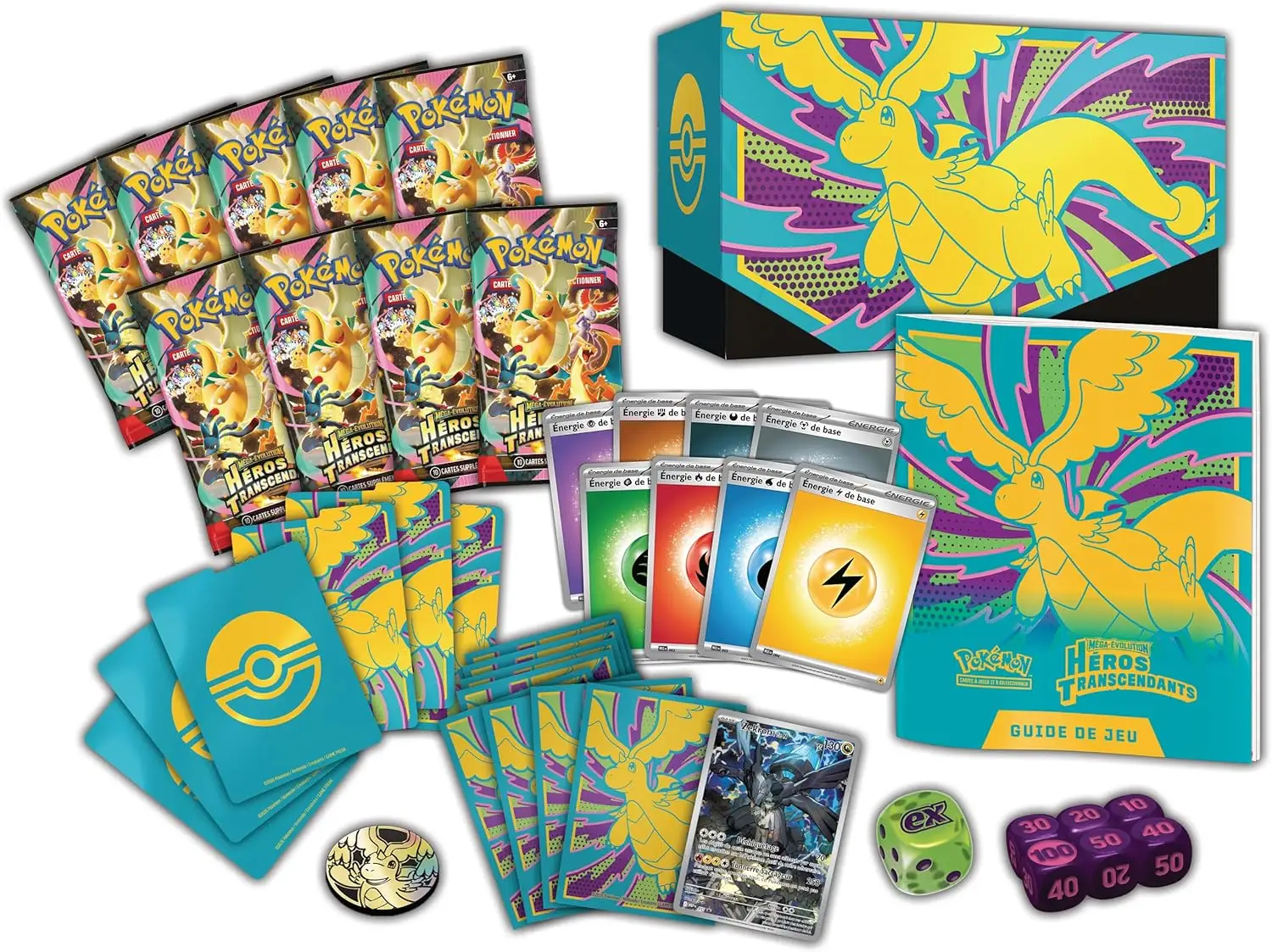 Pokémon TCG: Mega-Evolution - Héros Transcendants - Elite Trainer Box (FR) - Image 3