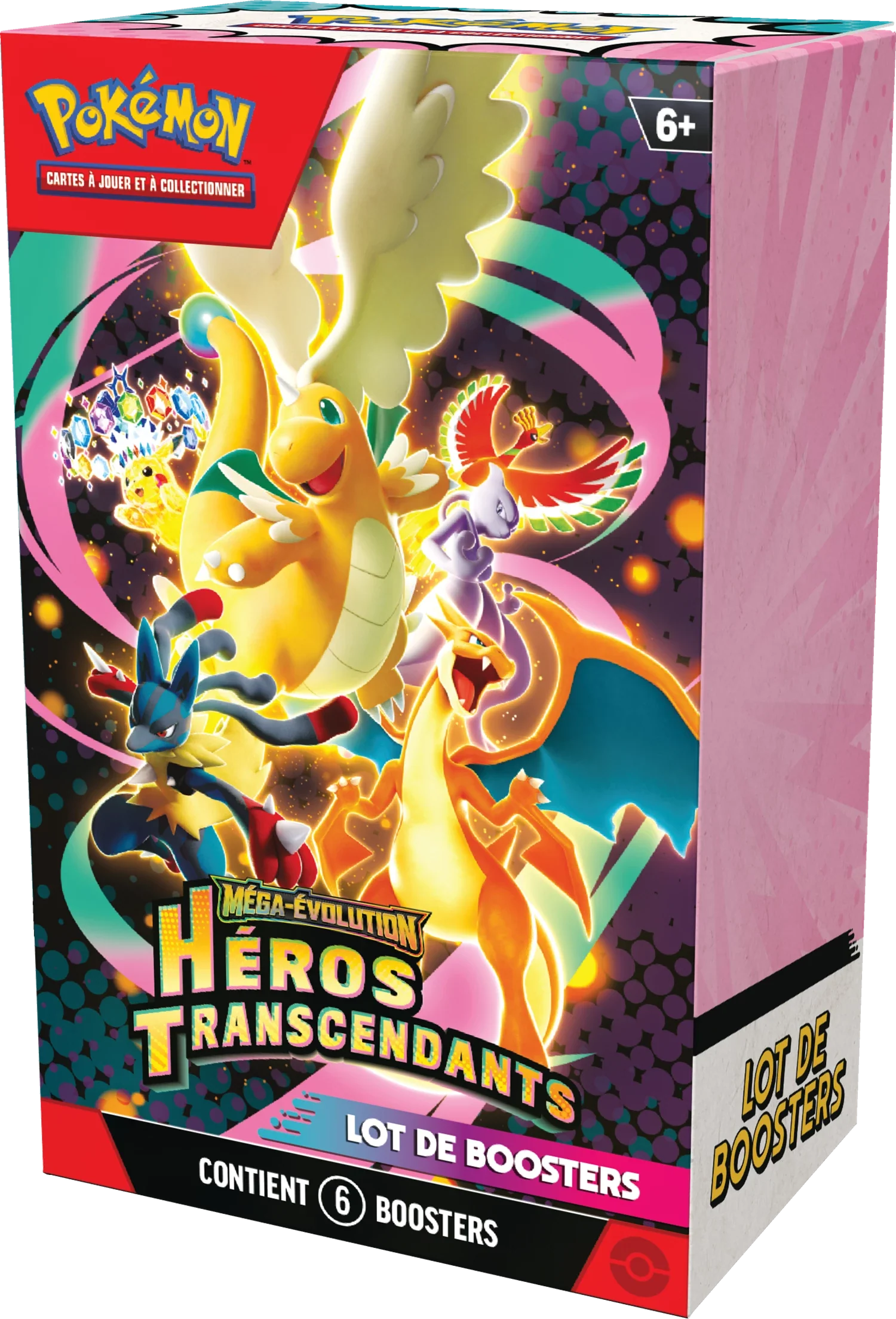 Pokémon TCG: Mega-Evolution - Héros Transcendants - Lot de Booster (6 Booster) (FR) - Image 2