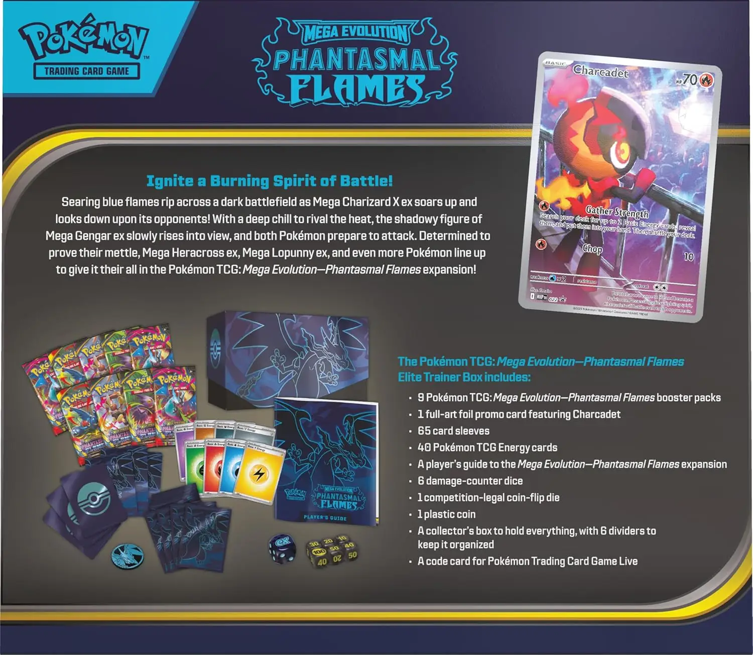 Pokémon TCG: Mega Evolution - Phantasmal Flames - Elite Trainer Box (EN) - Image 2