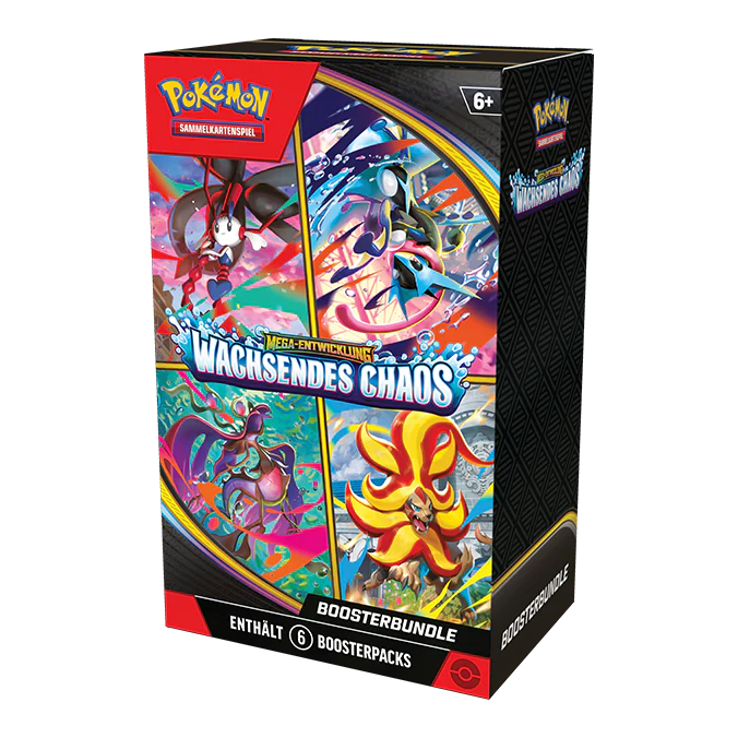 Pokémon TCG: Mega Evolution - Wachsendes Chaos - Booster Bundle (6 Booster) (DE)