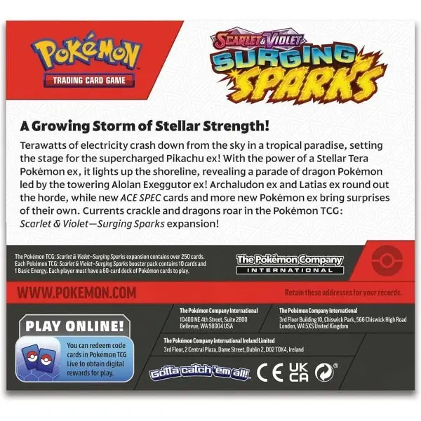 Pokémon TCG: Scarlet & Violet - Surging Sparks - Booster Display (36 Booster) (EN) - Image 2
