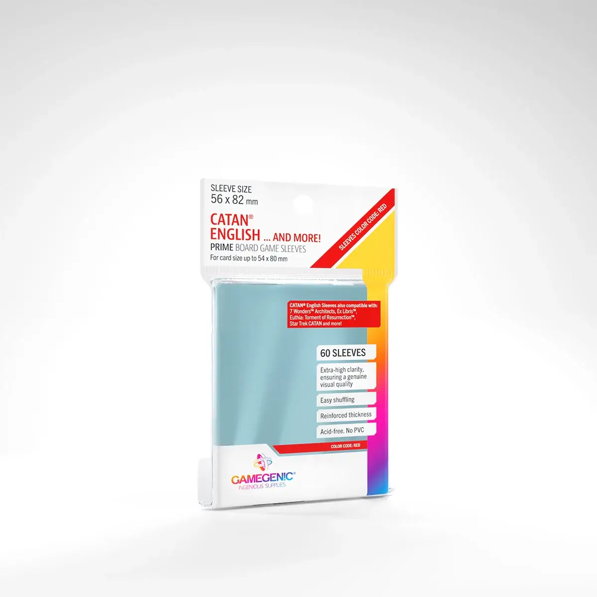 Board Game Sleeves: Prime - Catan - Red (60)
