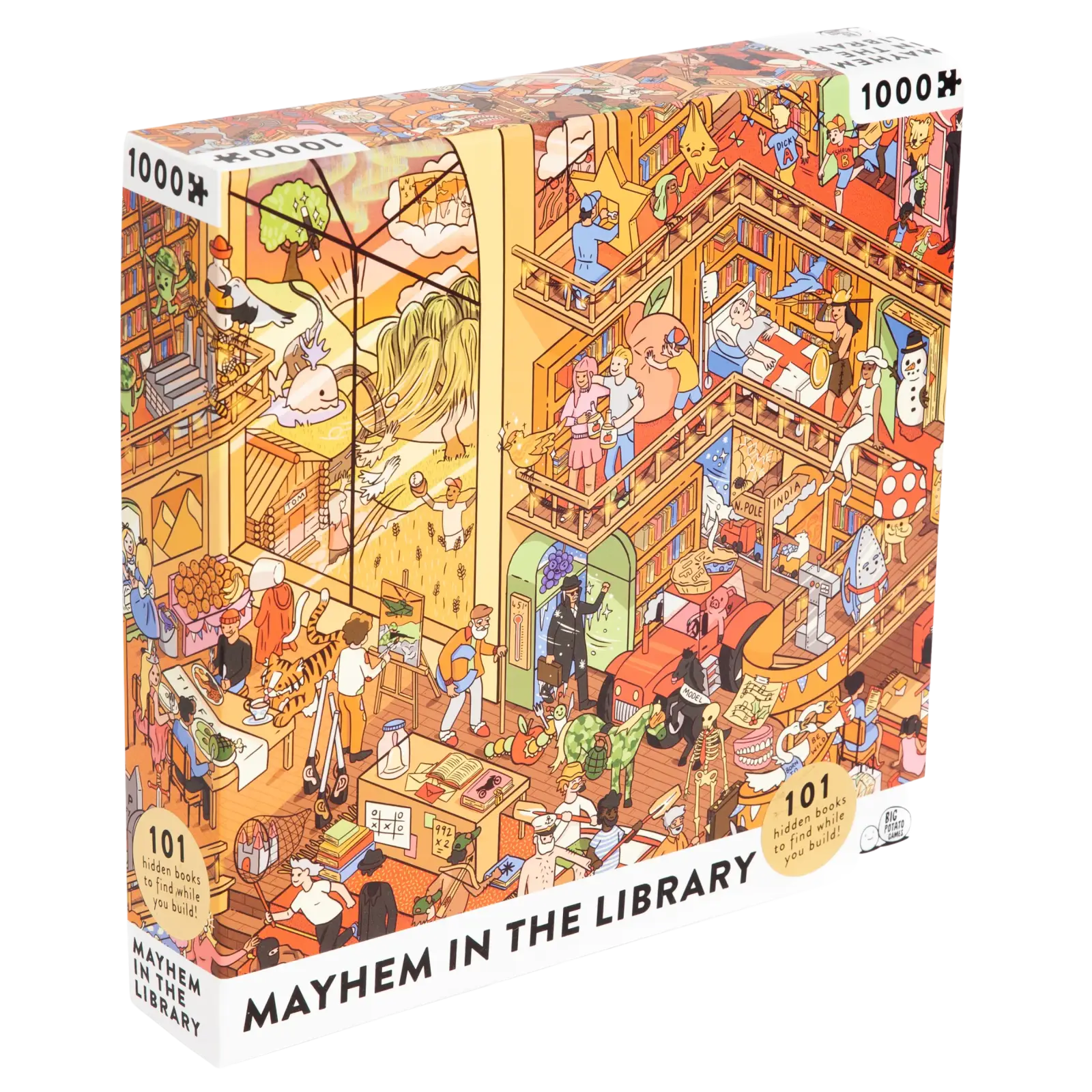 Puzzle: Mayhem At The Library (1000pcs)