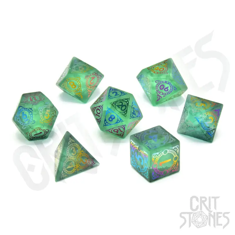 RPG Dice Set: Glass - Oracle's Oath