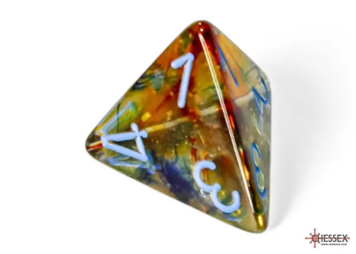 RPG Dice Set: Nebula - Luminary - Polyhedral - Primary/Blue (7) - Image 5