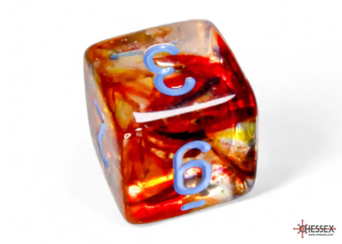 RPG Dice Set: Nebula - Luminary - Polyhedral - Primary/Blue (7) - Image 6