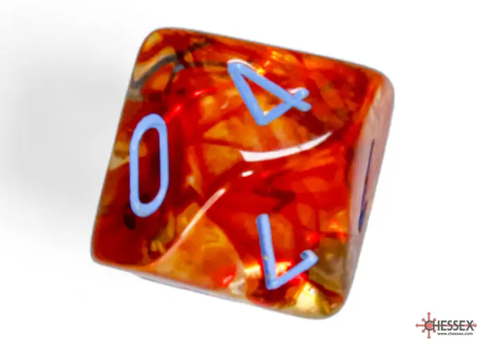 RPG Dice Set: Nebula - Luminary - Polyhedral - Primary/Blue (7) - Image 8
