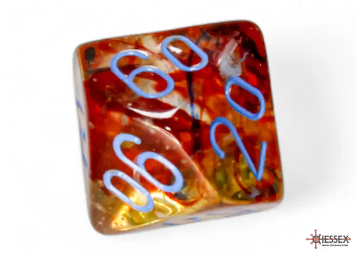RPG Dice Set: Nebula - Luminary - Polyhedral - Primary/Blue (7) - Image 9