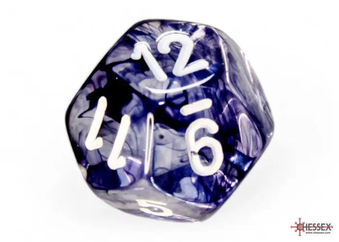RPG Dice Set: Nebula - Polyhedral - Black/White (7) - Image 3