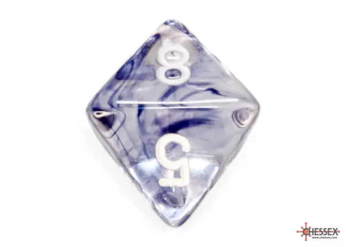 RPG Dice Set: Nebula - Polyhedral - Black/White (7) - Image 6
