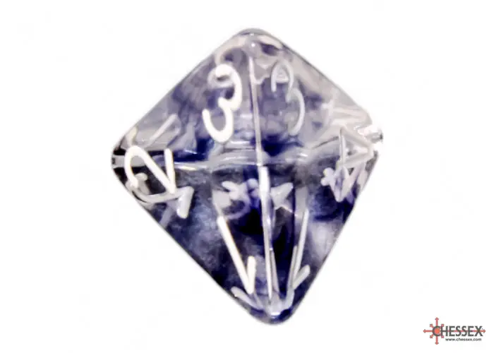 RPG Dice Set: Nebula - Polyhedral - Black/White (7) - Image 8