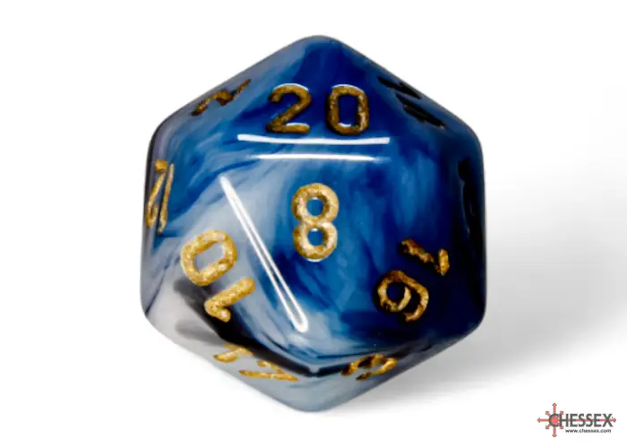 RPG Dice Set: Phantom - Teal/Gold (7) - Image 10