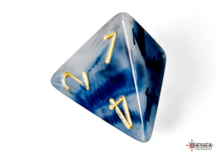 RPG Dice Set: Phantom - Teal/Gold (7) - Image 4