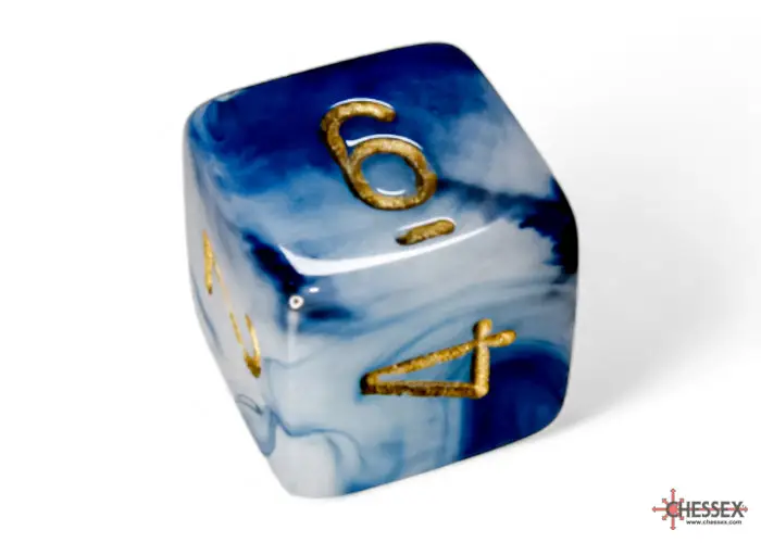 RPG Dice Set: Phantom - Teal/Gold (7) - Image 5
