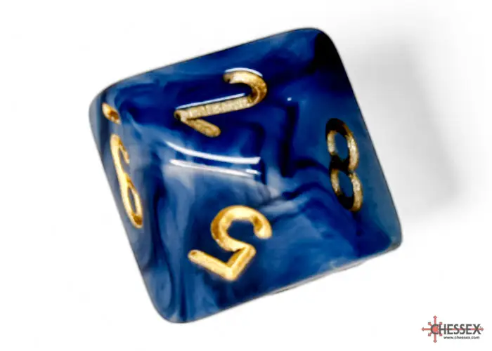 RPG Dice Set: Phantom - Teal/Gold (7) - Image 7