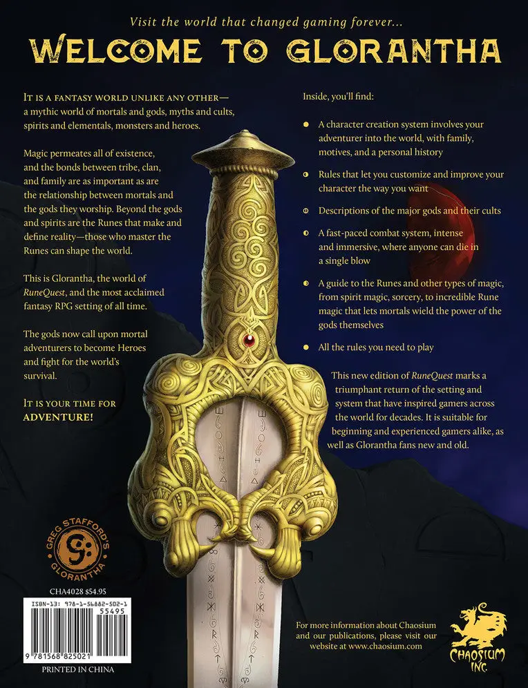 RuneQuest RPG: Roleplaying in Glorantha - Core Rulebook (EN) - Image 2