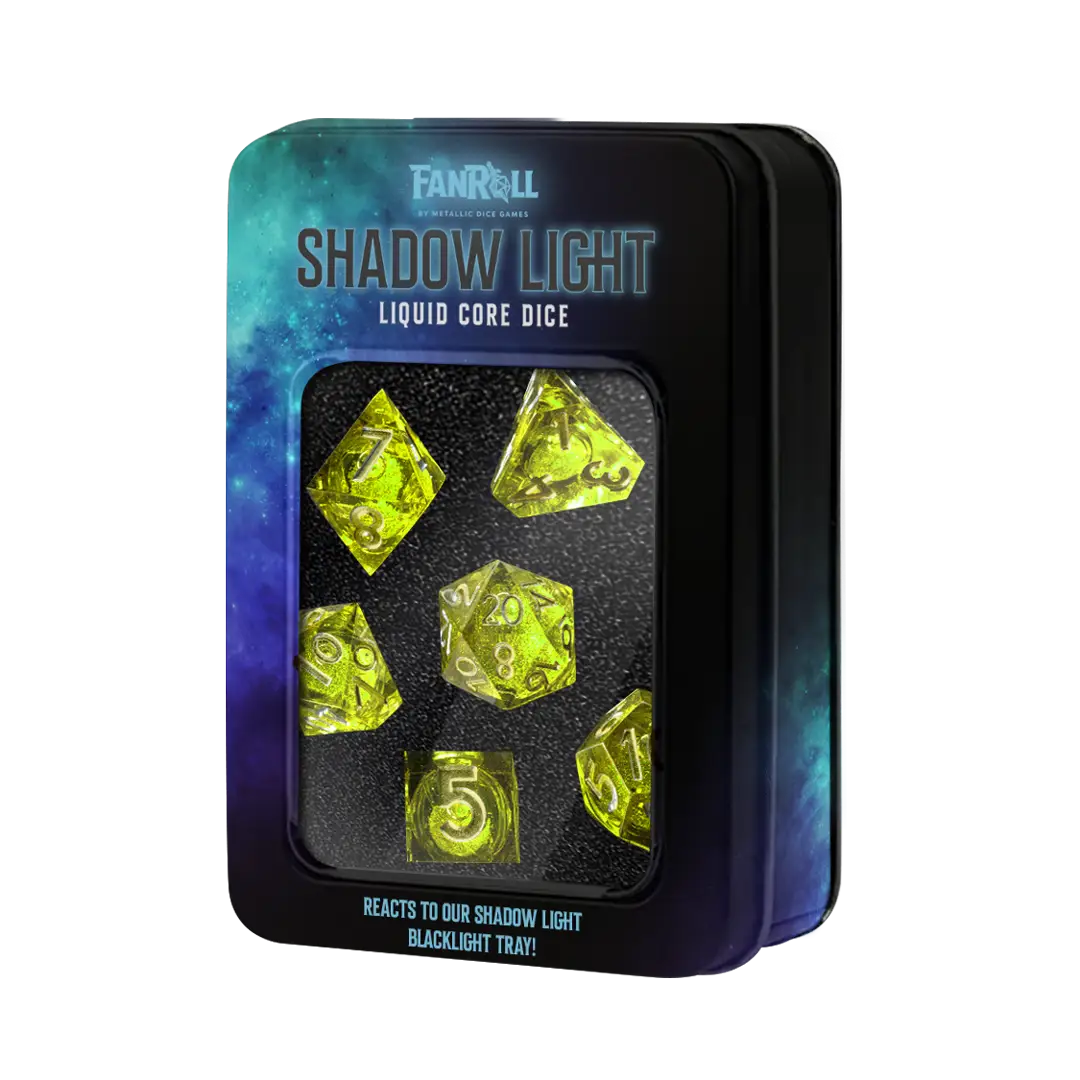 Shadow Light UV Reactive Elixir - Liquid Core - Dice Set