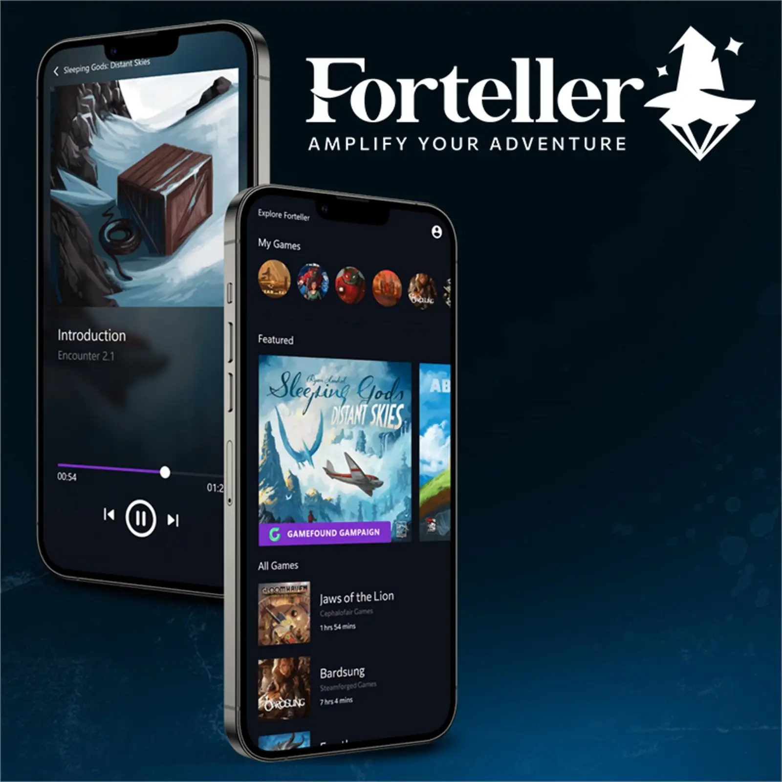 Sleeping Gods: Distant Skies Audio Forteller Kickstarter (EN)