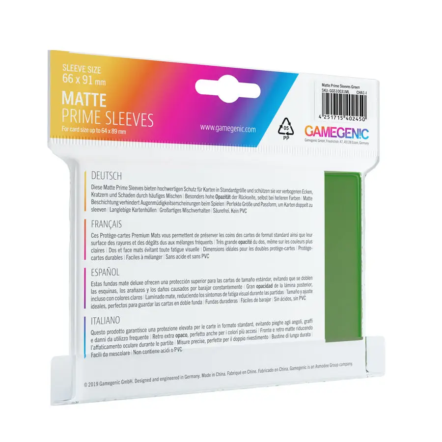 Sleeves: Matte - Prime - Standard - Green (100) - Image 2