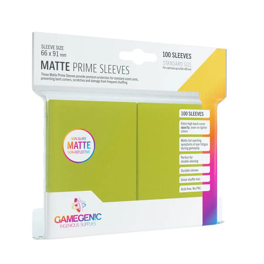 Sleeves: Matte - Prime - Standard - Lime (100)