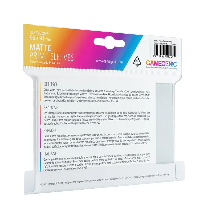 Sleeves: Matte - Prime - Standard - White (100) - Image 2