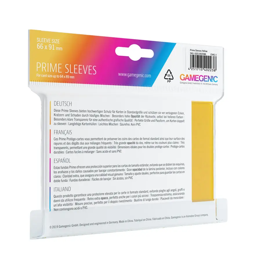 Sleeves: Prime - Standard - Yellow (100) - Image 2