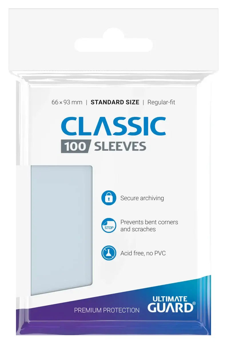 Sleeves: Ultimate Guard - Classic - Soft - Transparent (100)