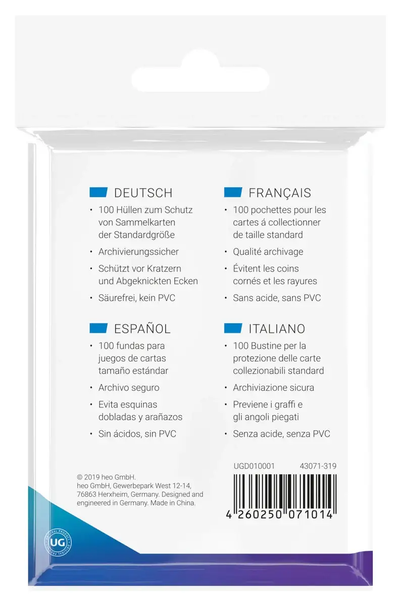 Sleeves: Ultimate Guard - Classic - Soft - Transparent (100) - Image 3