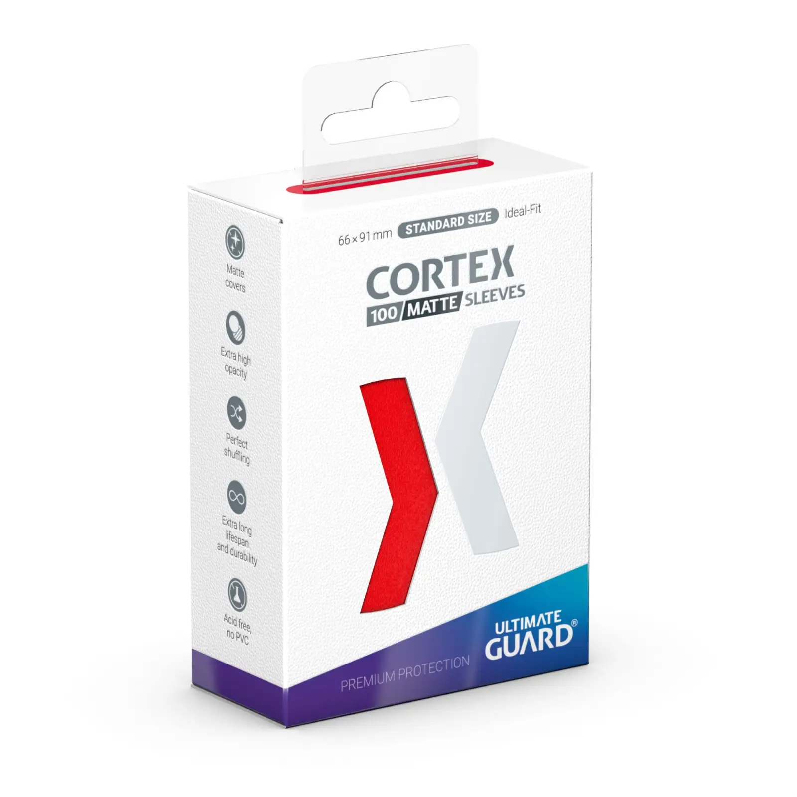 Sleeves: Ultimate Guard - Cortex - Matt-Red (100)