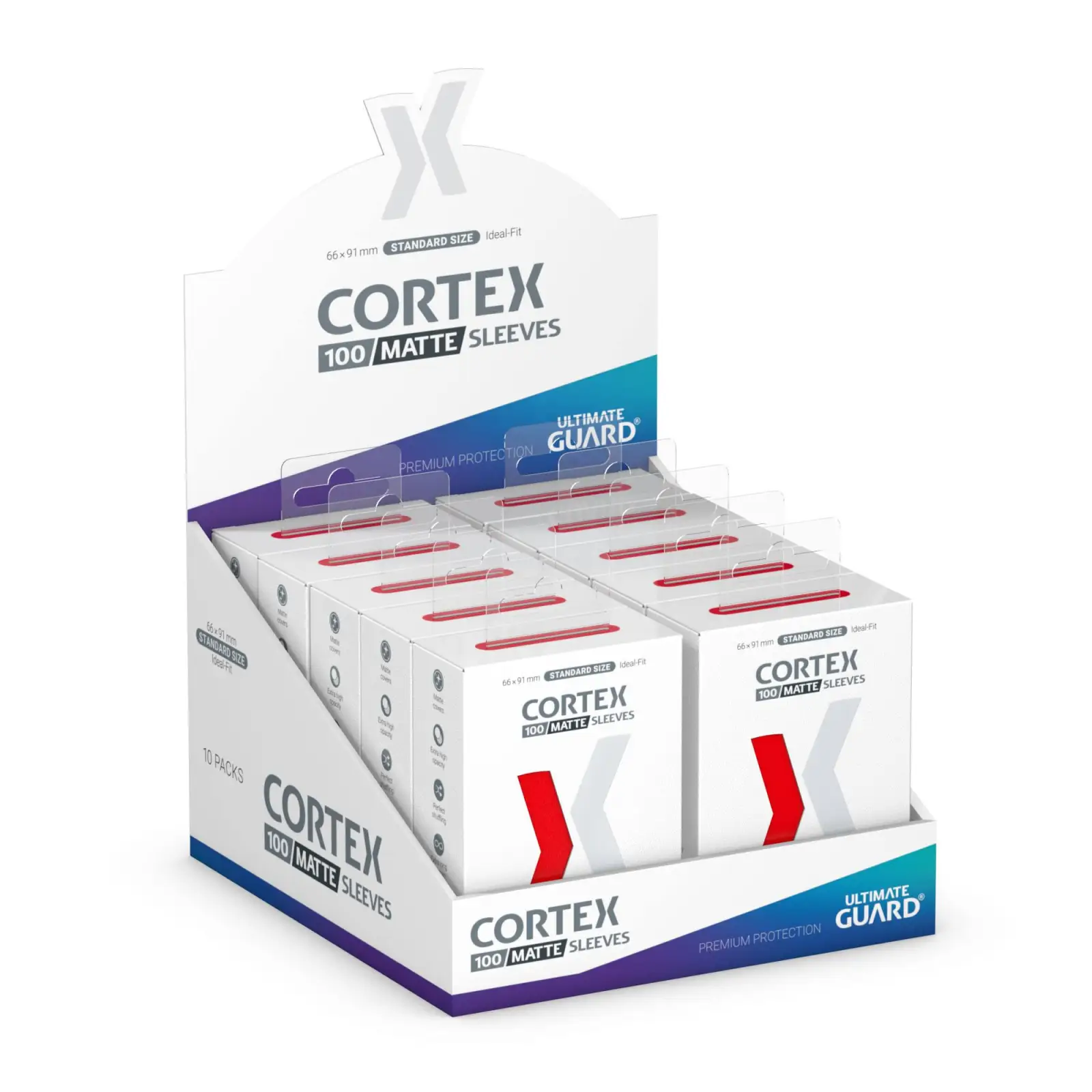 Sleeves: Ultimate Guard - Cortex - Matt-Red (100) - Image 5