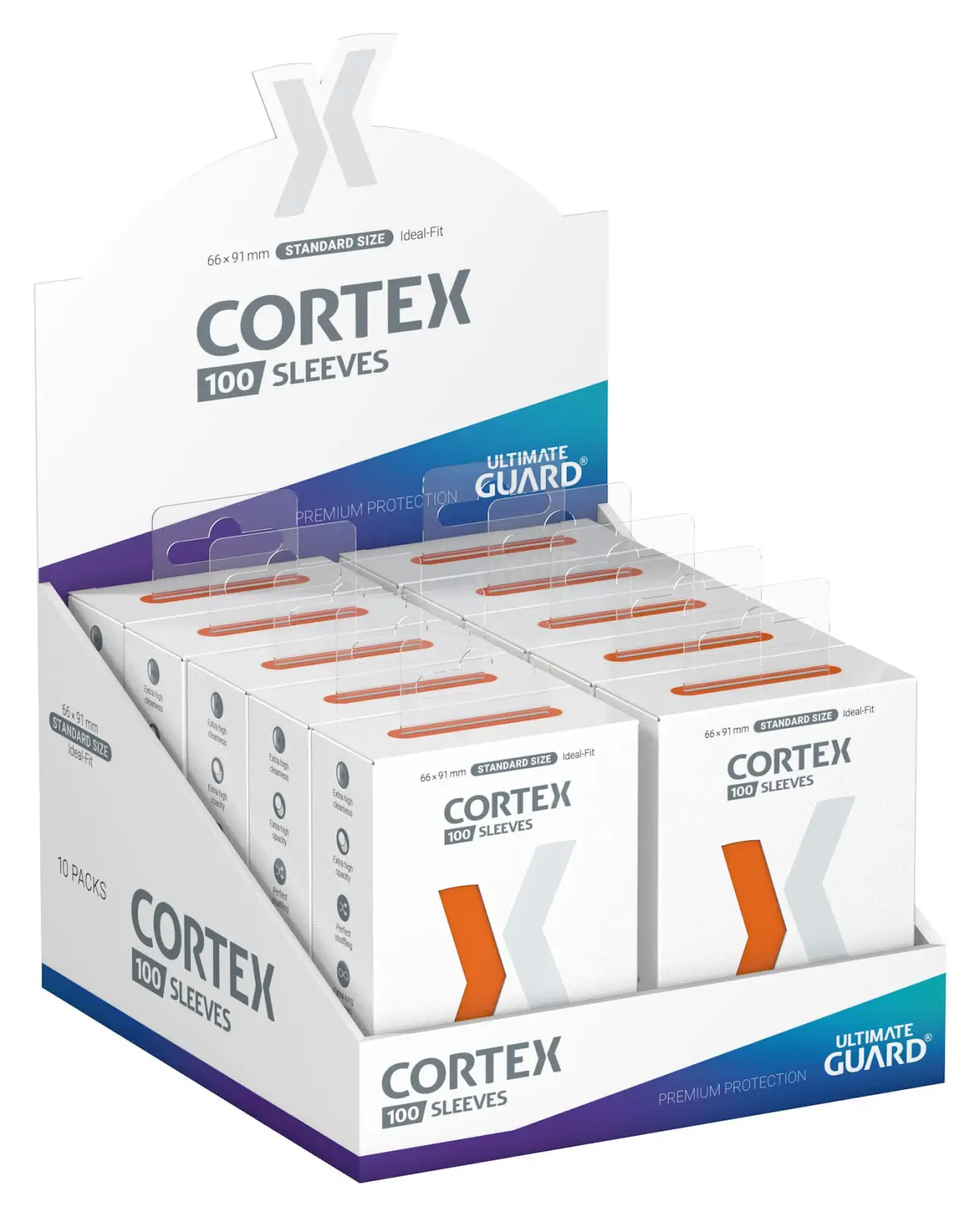 Sleeves: Ultimate Guard - Cortex - Orange (100) - Image 5