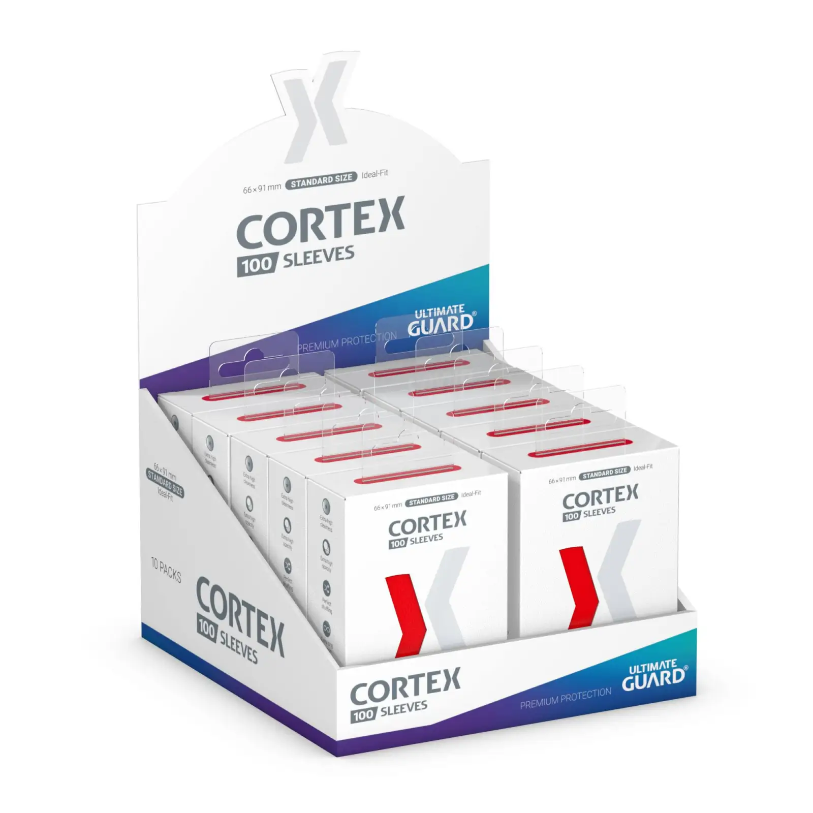 Sleeves: Ultimate Guard - Cortex - Red (100) - Image 5