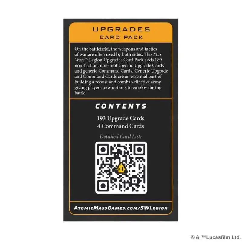 Star Wars: Legion - Card Pack - Upgrades Cards (EN) - Image 2