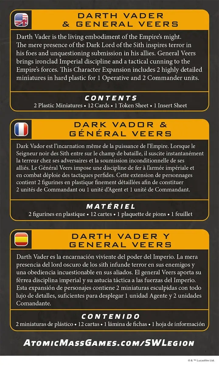 Star Wars: Legion - Darth Vader & General Veers (EN/DE/ES/FR) - Image 2