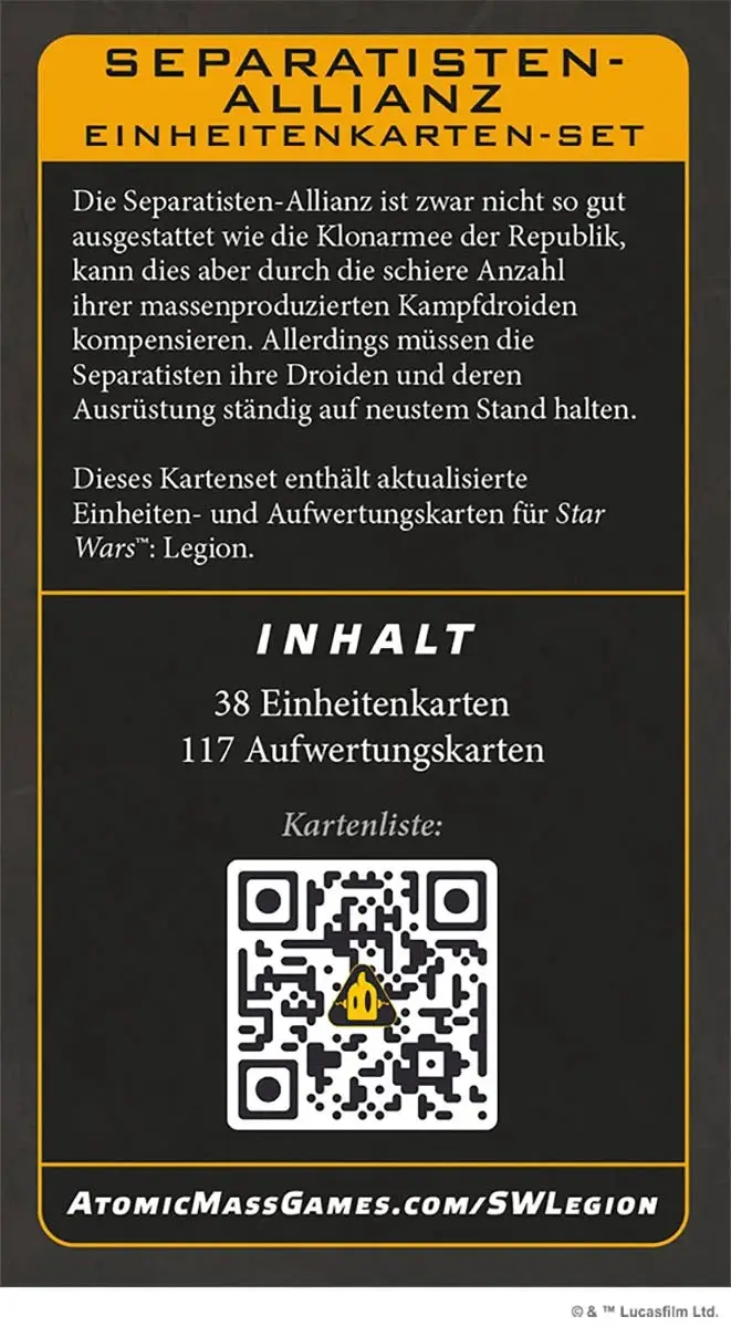 Star Wars: Legion - Kartenset - Einheiten - Separatisten Allianz (DE) - Image 2