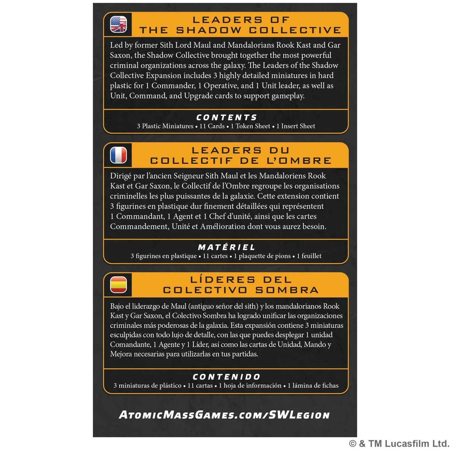 Star Wars: Legion - Leaders of the Shadow Collective (EN/DE/ES/FR) - Image 4