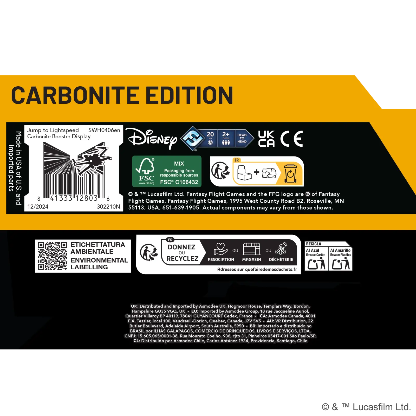 Star Wars: Unlimited - Jump to Lightspeed - Carbonite Display (12 Booster) (EN) - Image 6