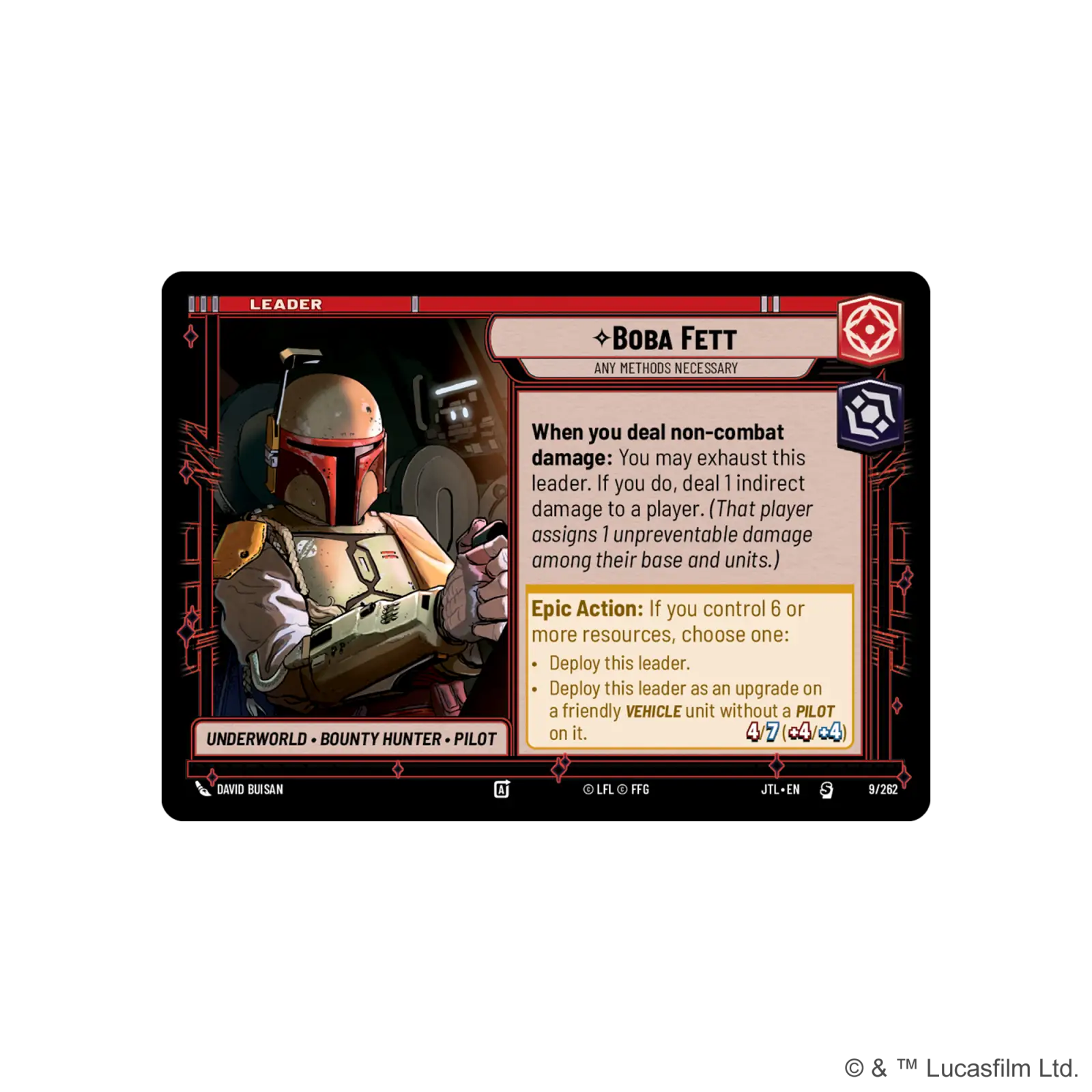 Star Wars: Unlimited - Jump to Lightspeed - Spotlight Starter Deck - Boba Fett (EN) - Image 2