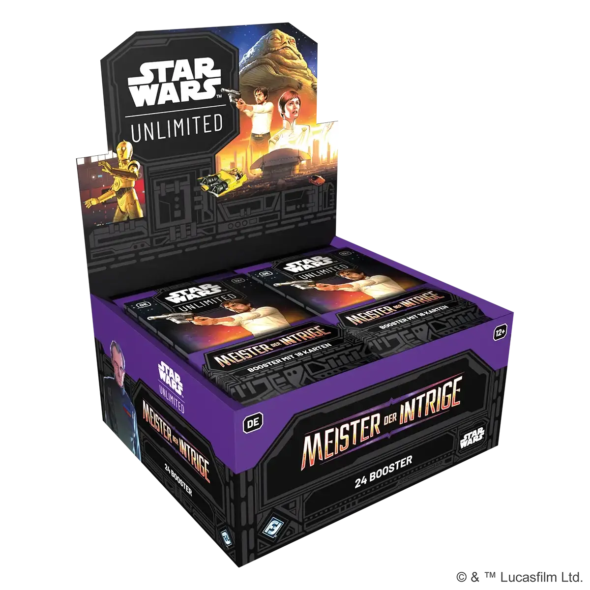 Star Wars: Unlimited - Meister der Intrige - Booster Display Case (6 Displays) (DE)