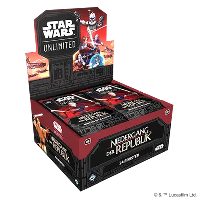 Star Wars: Unlimited - Niedergang der Republik - Display (24 Booster) (DE)
