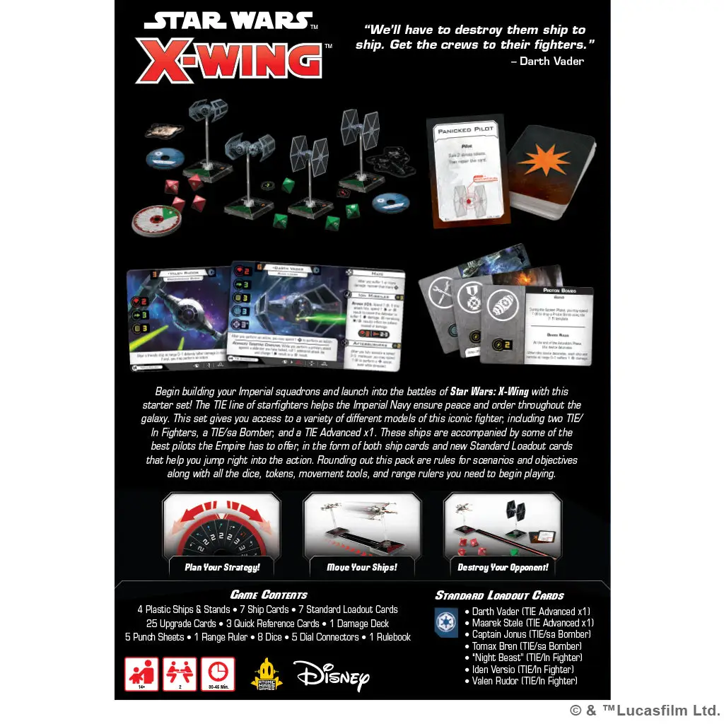 Star Wars X-Wing: Second Edition - Galactic Empire Squadron Starter Pack (EN) - Image 2