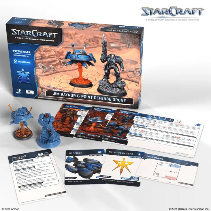Starcraft: Miniatures Game - Terran - Hero - Jim Raynor (EN) - Image 3