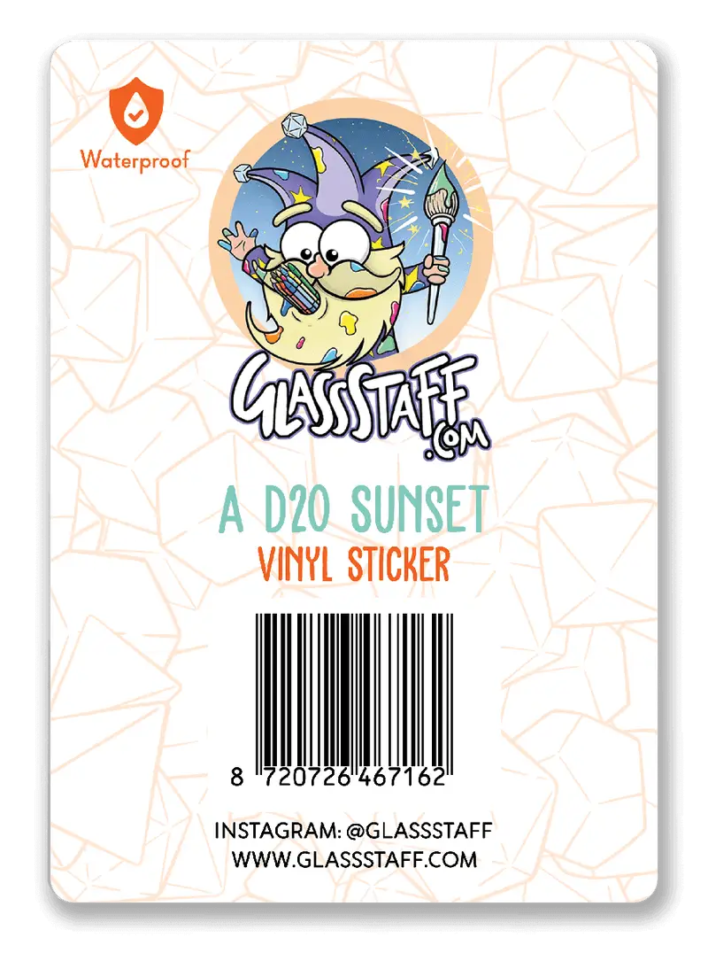 Sticker: A D20 Sunset - Image 2