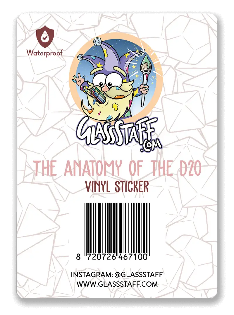 Sticker: Anatomy of the D20 - Image 2