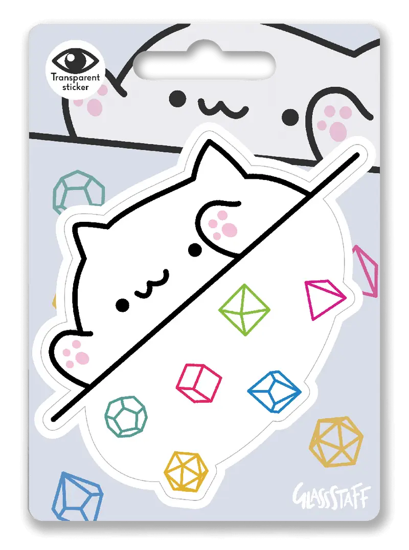Sticker: Bongo Dice Cat