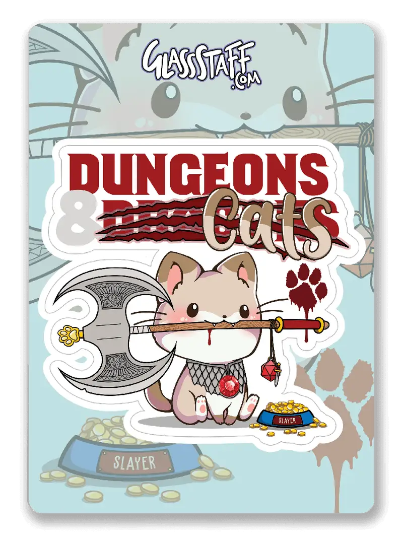 Sticker: Dungeons and Cats