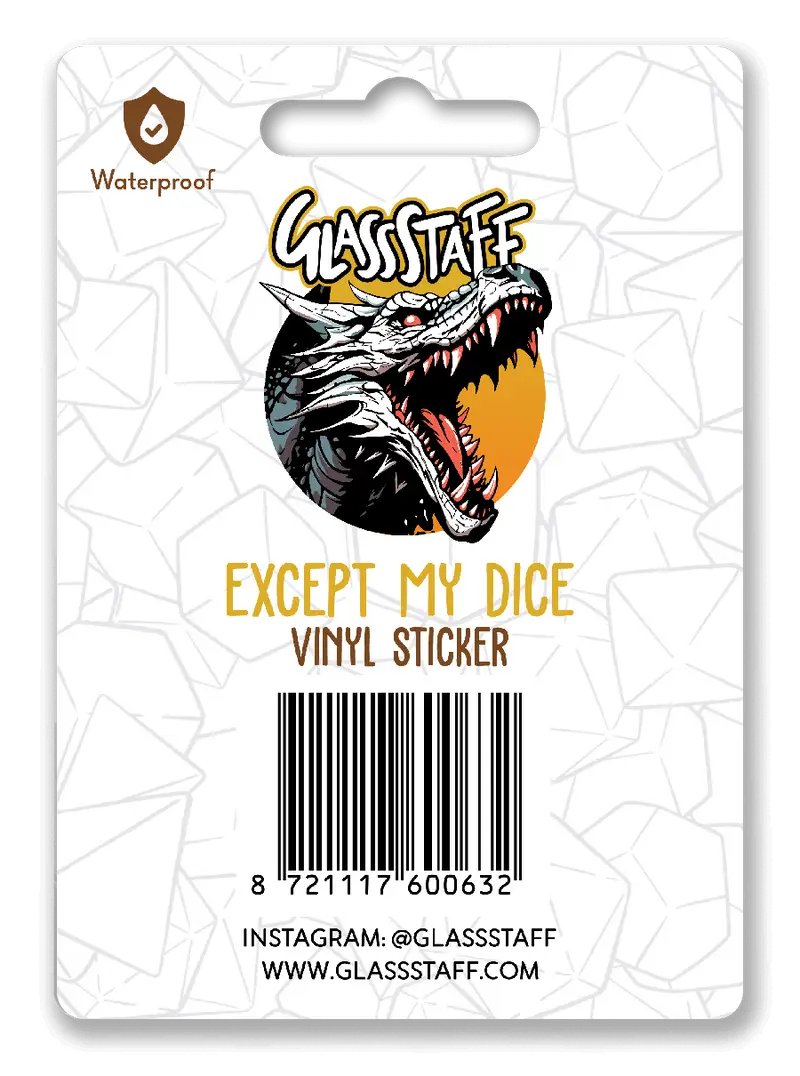 Sticker: Except My Dice - Image 2