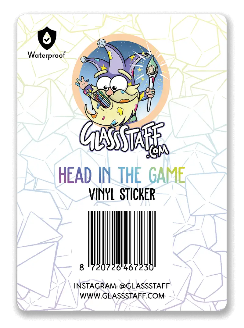 Sticker: Holographic - Head in the Game - Image 2